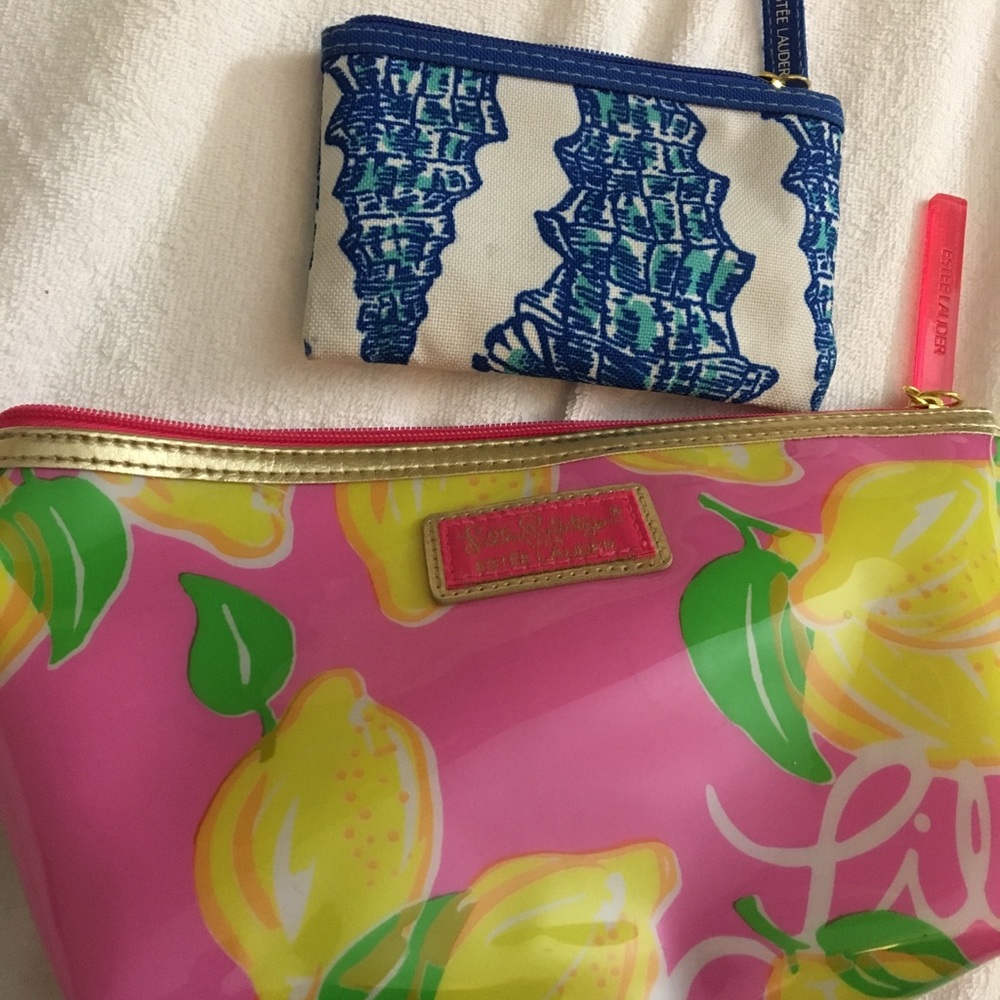 Lilly Pulitzer Estée Lauder make up bags
